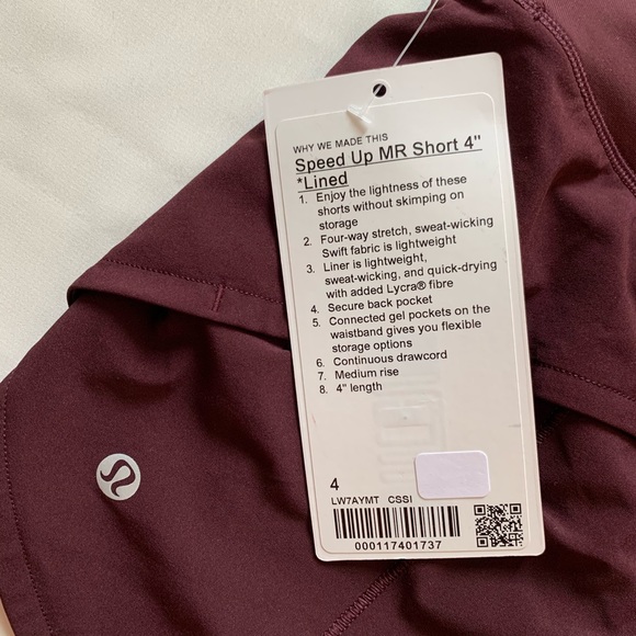 SOLD✖️Lululemon Cassis Speed Up MR Short 4” 4 - Picture 3 of 7